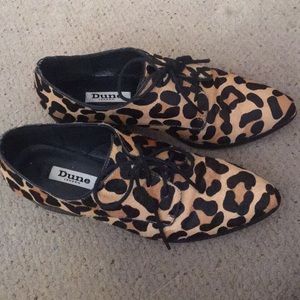 Leopard Oxford Shoes